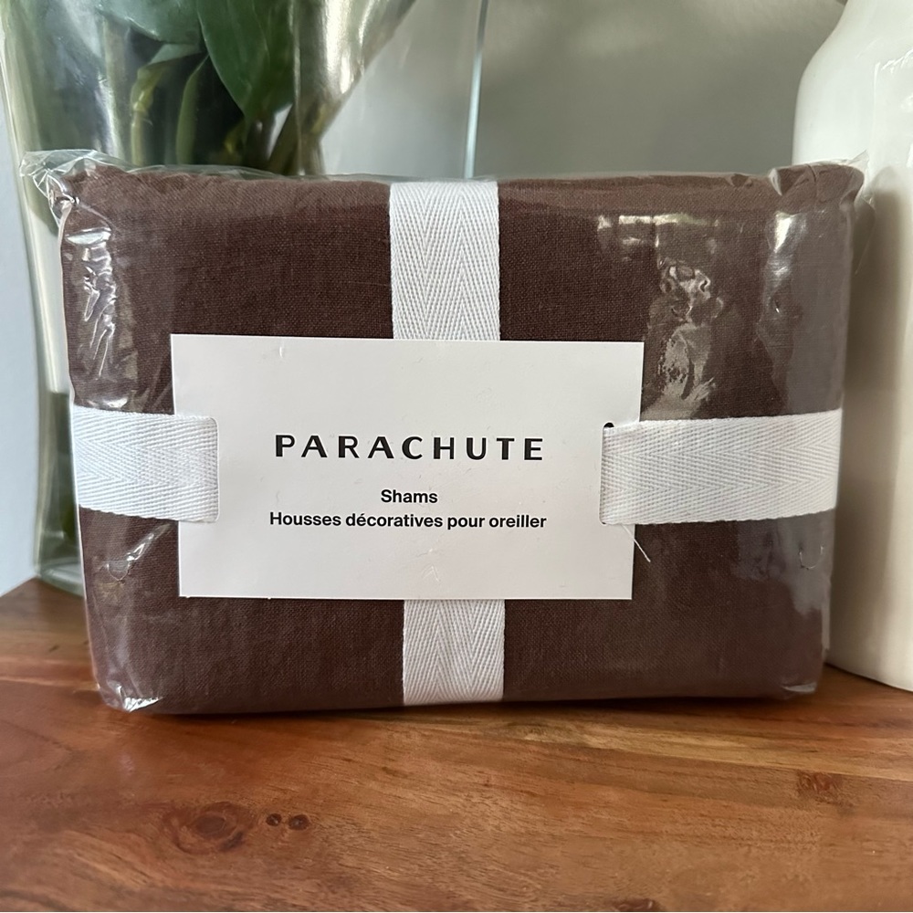 Parachute Linen King Sham Set - Color Raisin